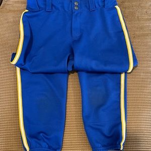 Demarini knicker style baseball pants size M